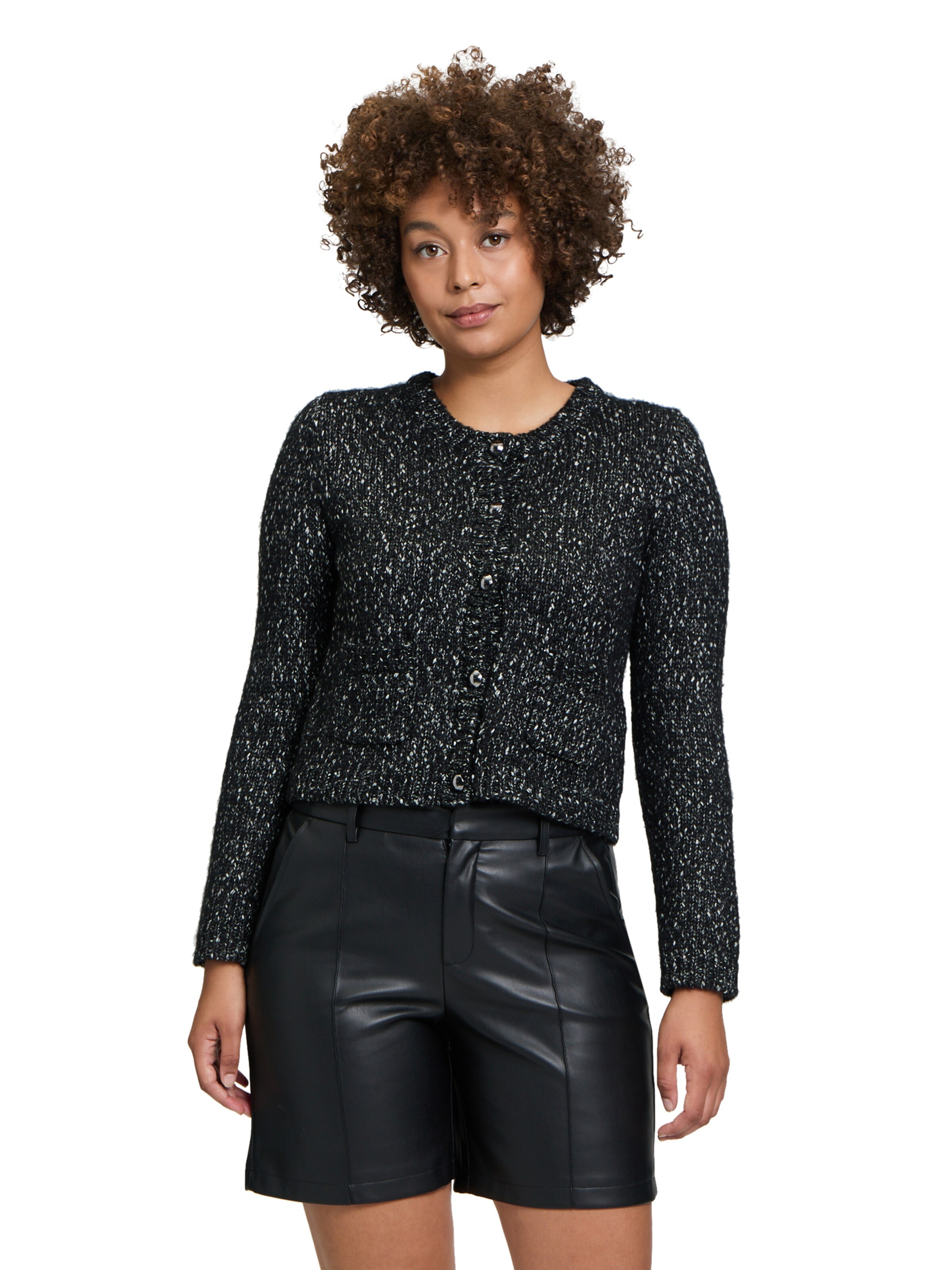 Cardigan Cartoon en noir : devant