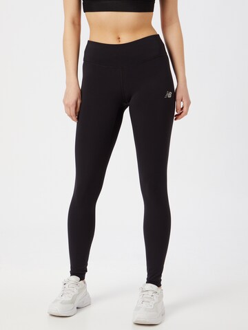 new balance Skinny Workout Pants 'Accelerate' in Black: front