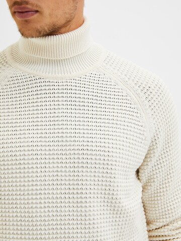 SELECTED HOMME Pullover 'Trakk' in Weiß