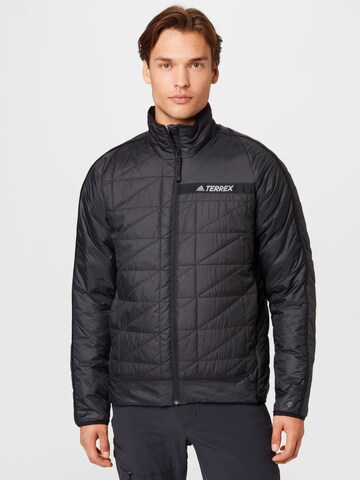 ADIDAS TERREX - Chaqueta de montaña en negro: frente