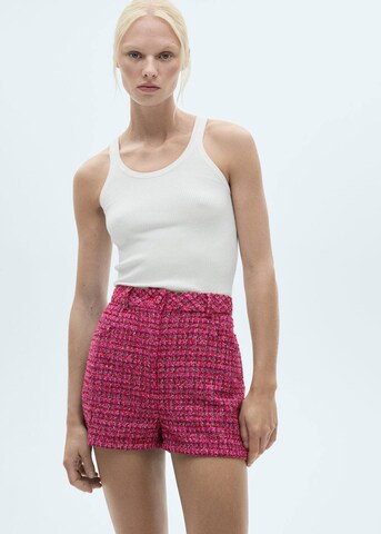 MANGO Regular Pants 'Lera' in Pink