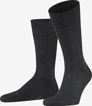FALKE Socken 'Sensitive London' in Grau: Vorderseite