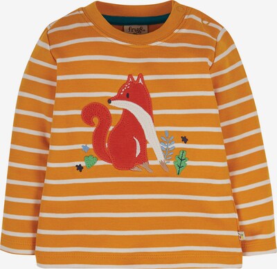 Frugi Shirt 'Little Discovery' in de kleur Sinaasappel / Wit, Productweergave