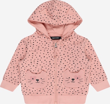 BLUE SEVEN Sweat jacket in Pink: front