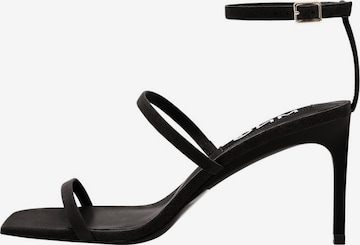 MANGO Strap Sandals 'Italia' in Black: front