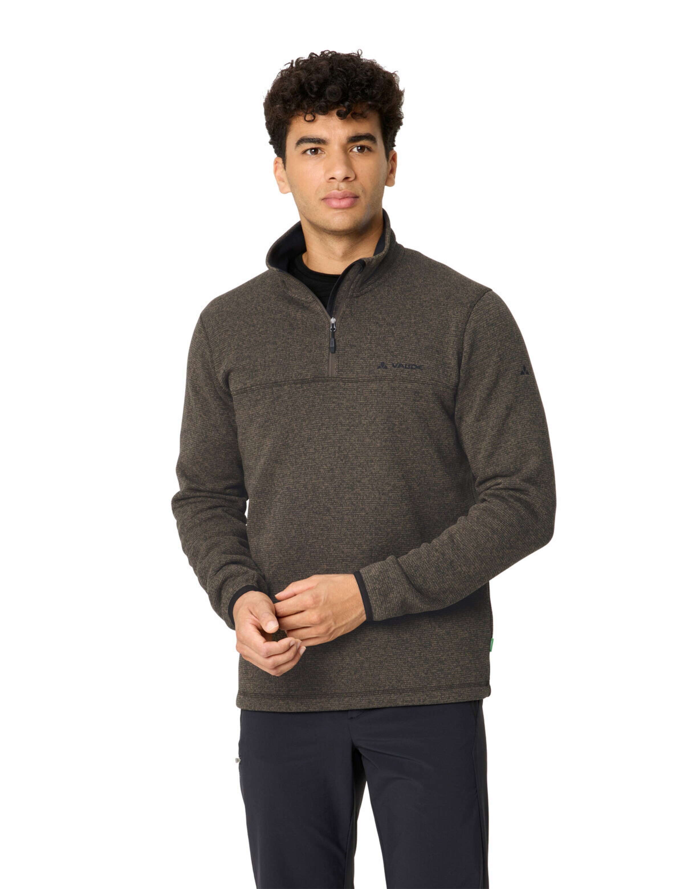 VAUDE Sports sweater 'Rienza III' in Brown