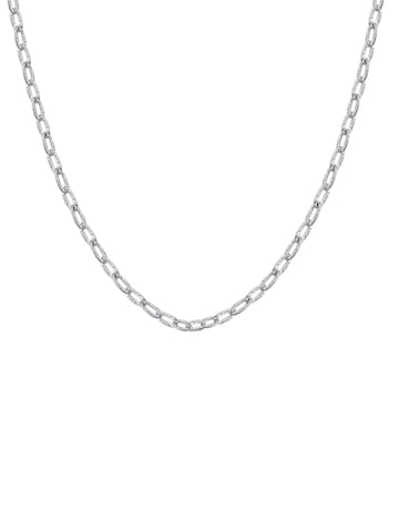 Hey Happiness Ketting 'Textured Link' in Zilver