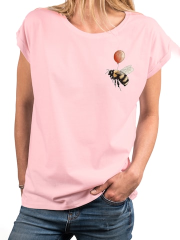 MAKAYA Shirt 'Flughilfe' in Pink