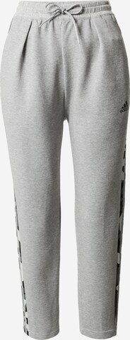 ADIDAS SPORTSWEAR Tapered Sports trousers 'Graphic' in Grey: front