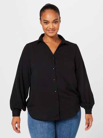 ONLY Carmakoma Blouse 'Ayo' in Black: front