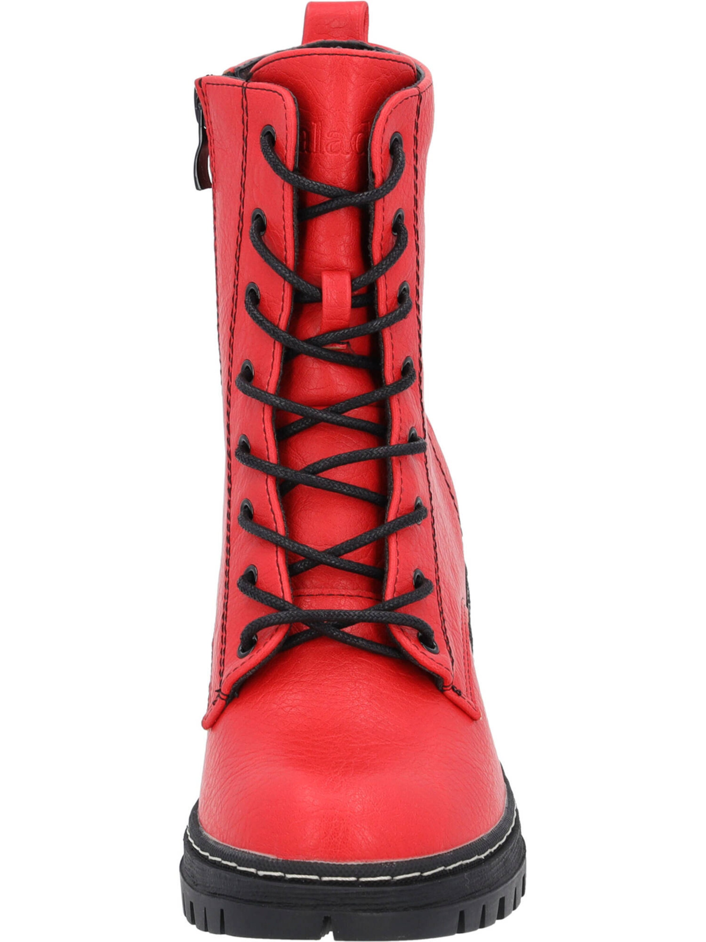 Ghete cu șireturi 'Kefalonia' de la Palado pe roșu