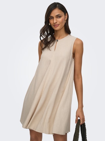 JDY Summer Dress 'JDYSAY' in Beige: front