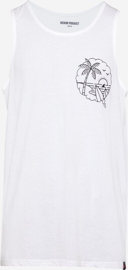 Tricou 'Summer' Denim Project pe negru / alb, Vizualizare produs