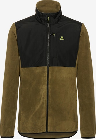 OCK Athletic Fleece Jacket in Green: front
