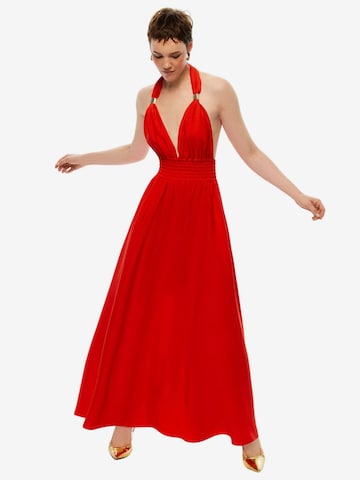 NOCTURNE Βραδινό φόρεμα σε κόκκινο