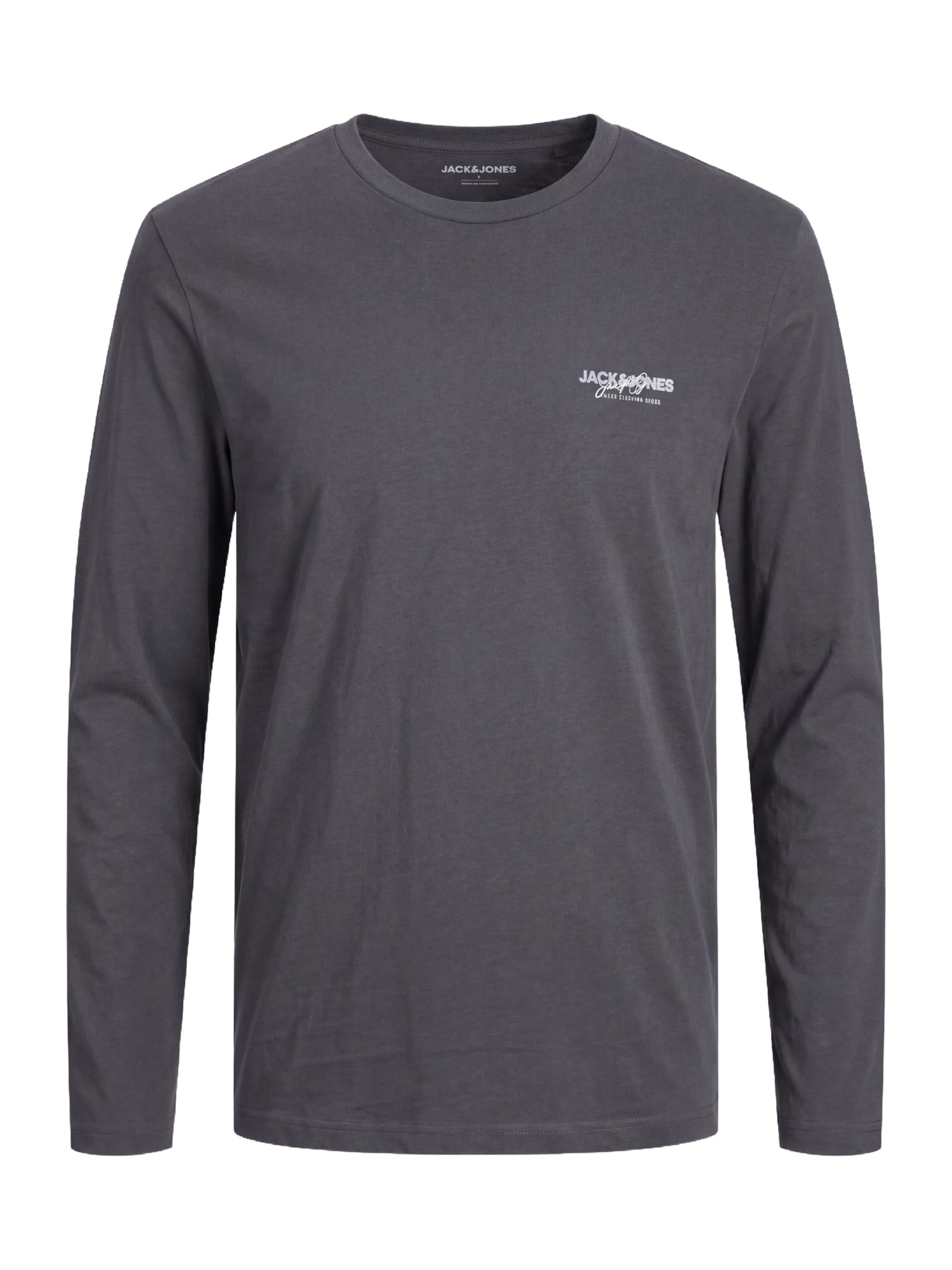 JACK & JONES Shirt 'JJALVIS' in Grey: front