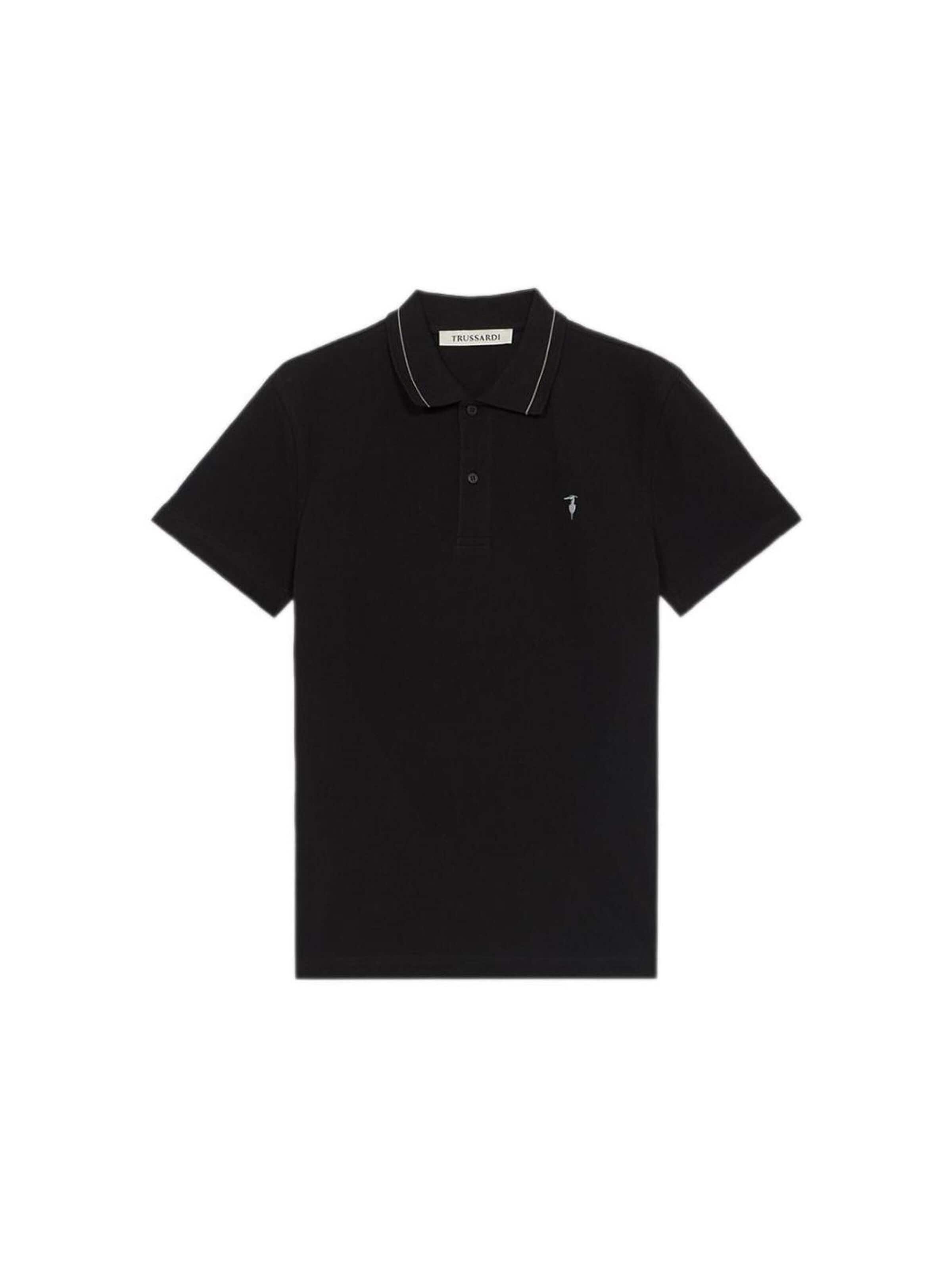 Trussardi - Camiseta de fútbol en negro: frente