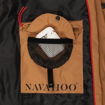 NAVAHOO Winter Coat 'Isalie' in Brown