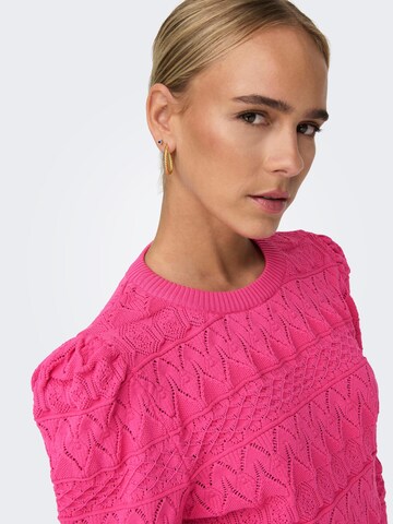 ONLY Pullover 'SANDY' in Pink