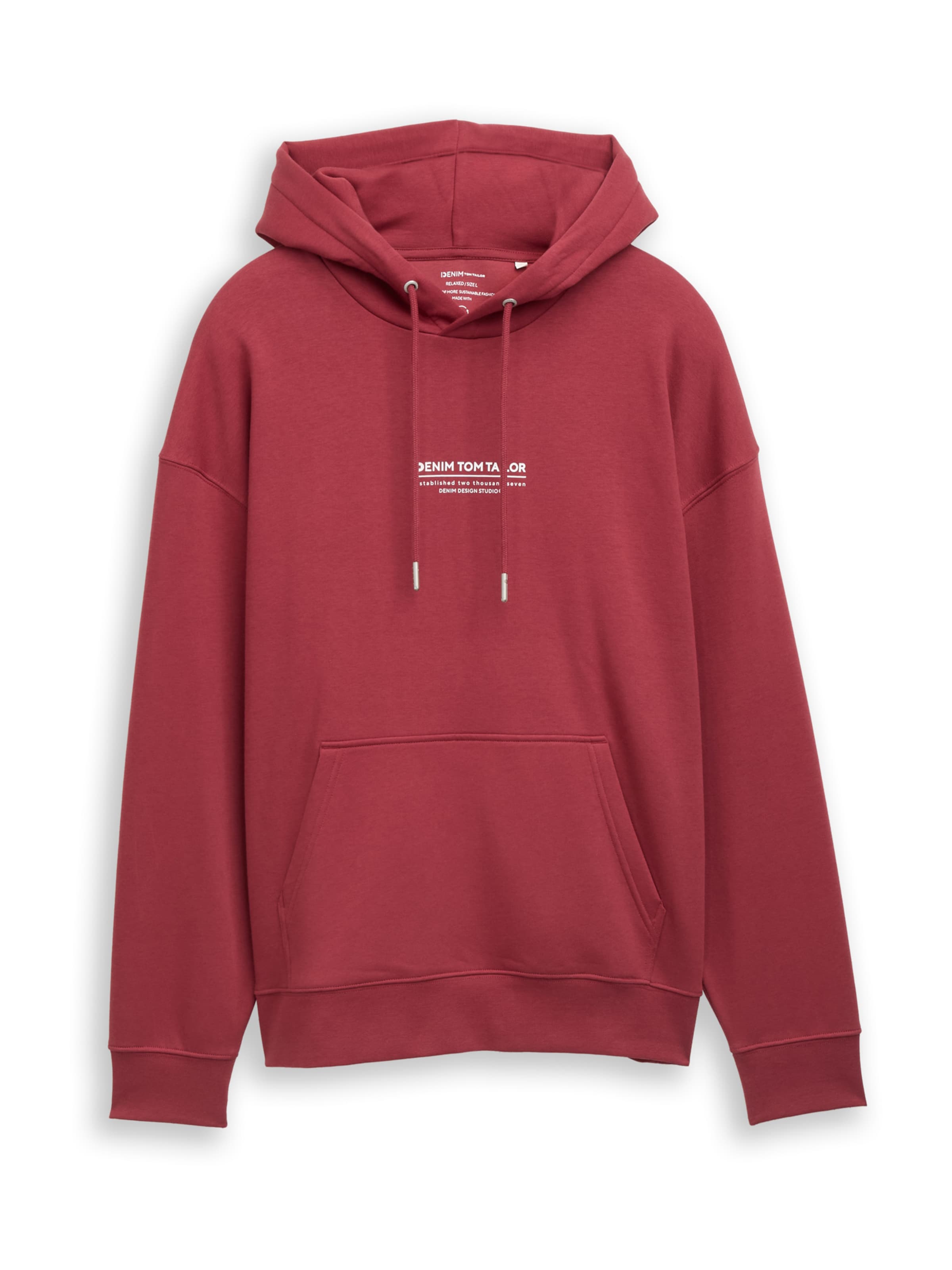 Bluză de molton de la TOM TAILOR DENIM pe roșu: față