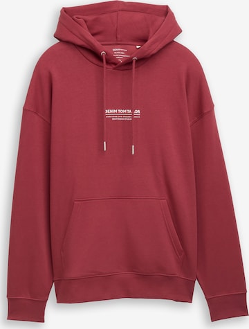 Sweat-shirt TOM TAILOR DENIM en rouge : devant