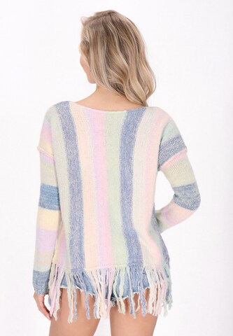 Pull-over IZIA en mélange de couleurs