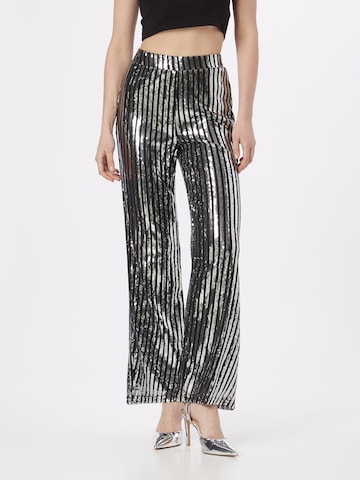 Oasis Wide leg Broek in Zilver: voorkant