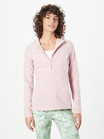 4F Functionele fleece jas in Roze: voorkant