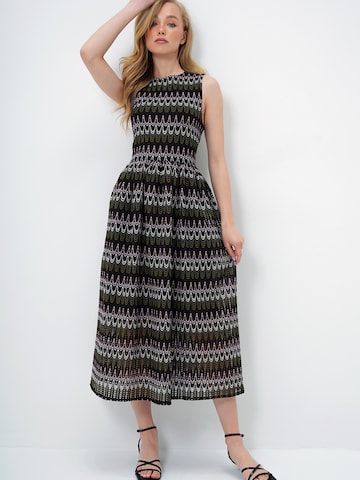 Trend Alaçatı Stili Πλεκτό φόρεμα σε πράσινο