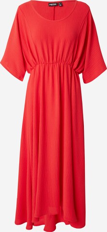 PIECES فستان 'PCKLORE' بلون أحمر: الأمام