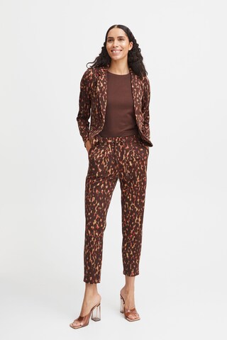 Tapered Pantaloni 'Rizetta' di b.young in marrone