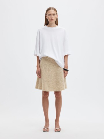 Gonna di SELECTED in beige