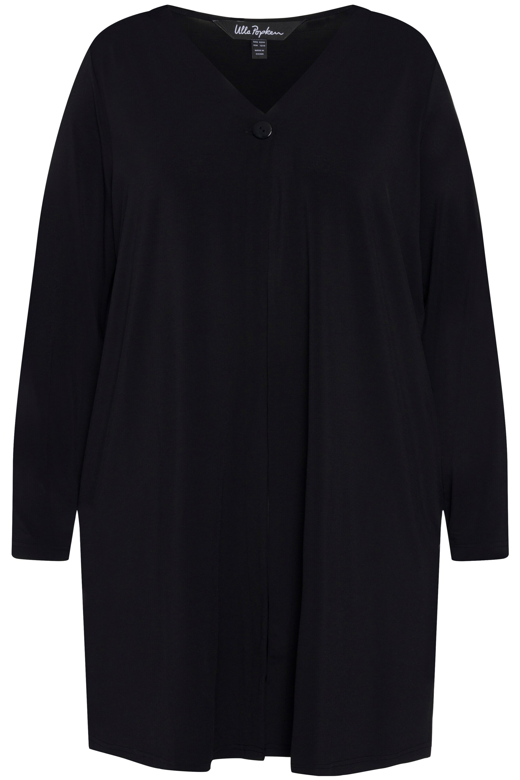 Ulla Popken Shirt in Schwarz: Vorderseite