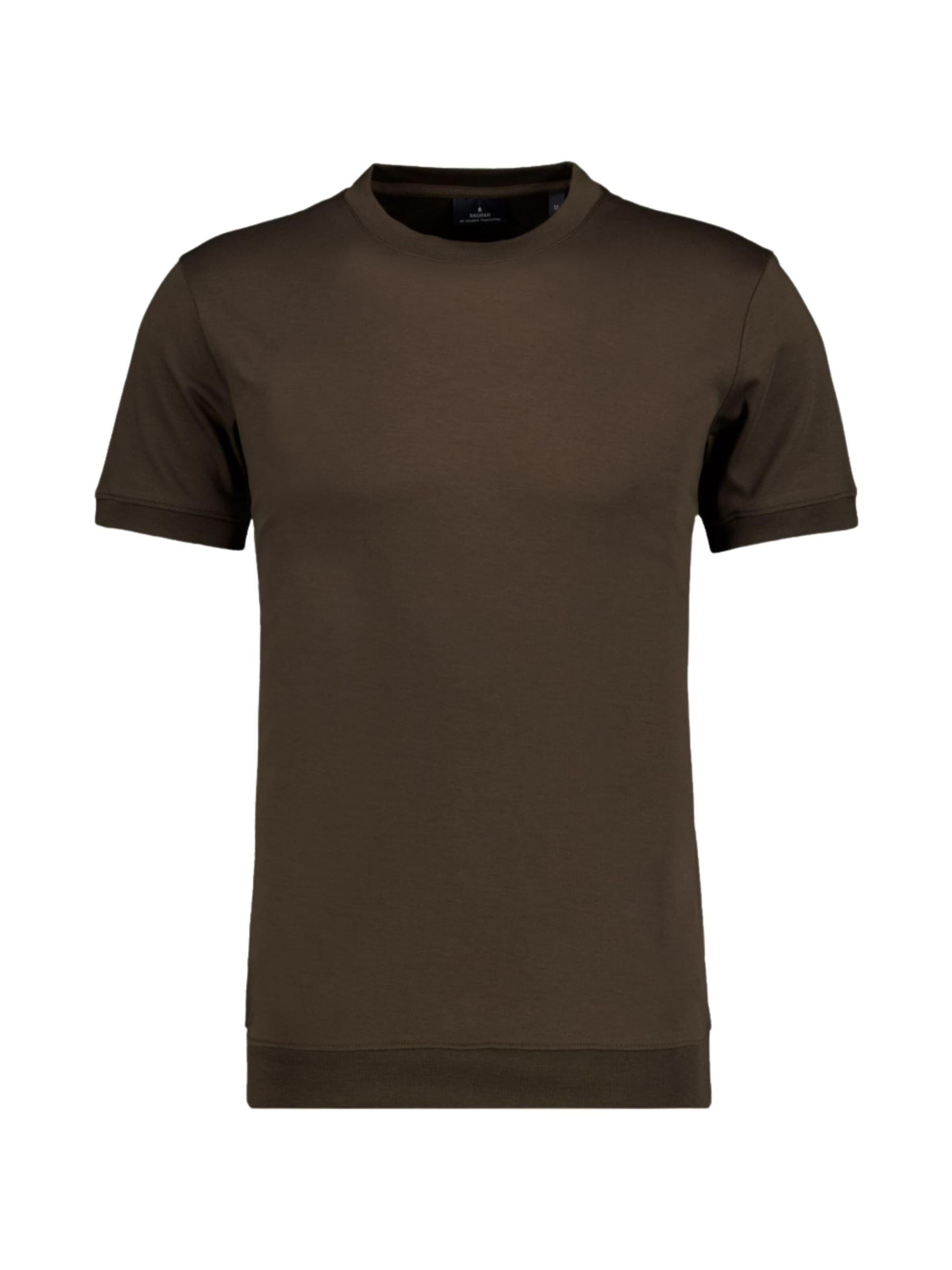 Ragman Shirt 'RAGMAN T-SHIRT M/M T-SHIRT' in Bruin: voorkant