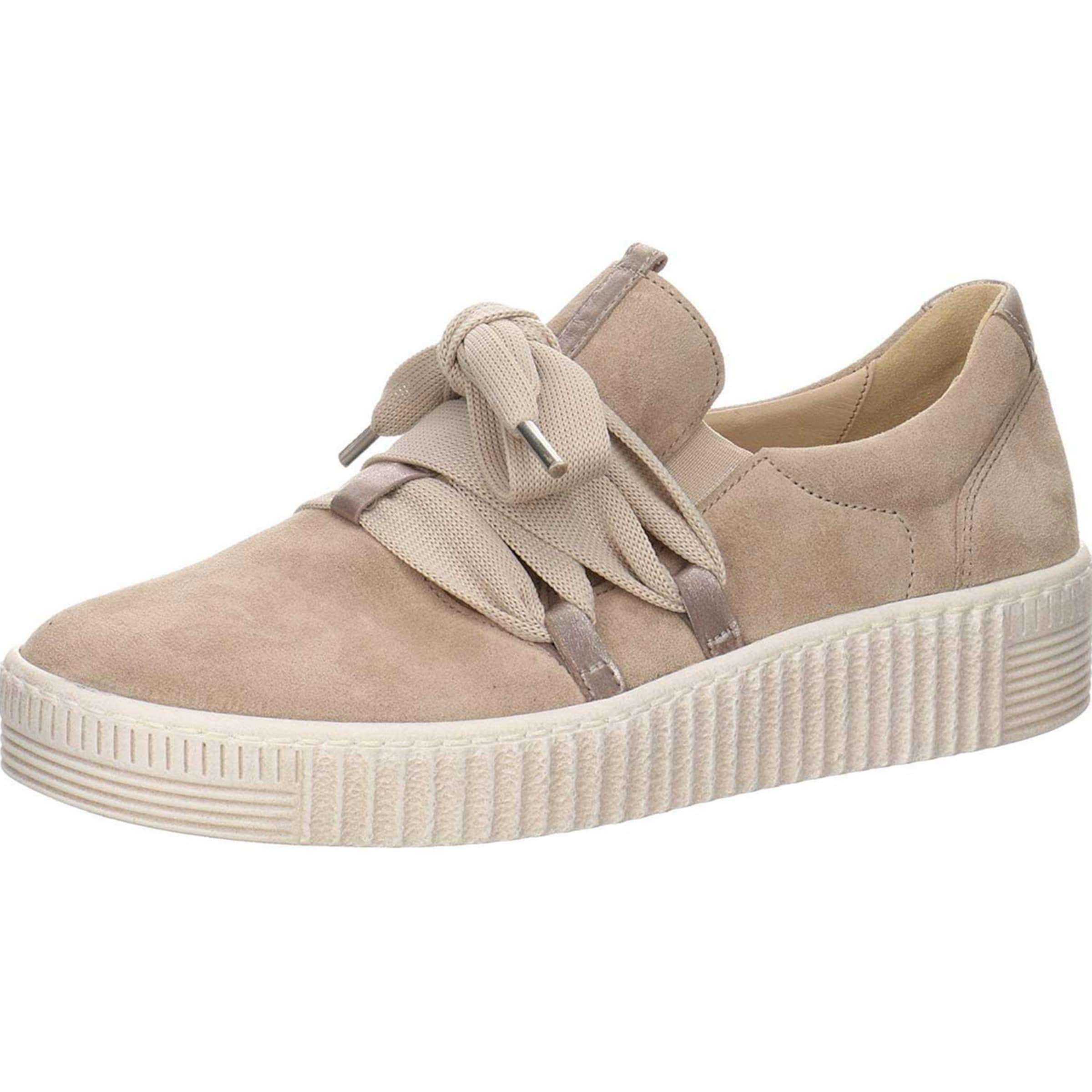 GABOR Platform trainers in Beige: front