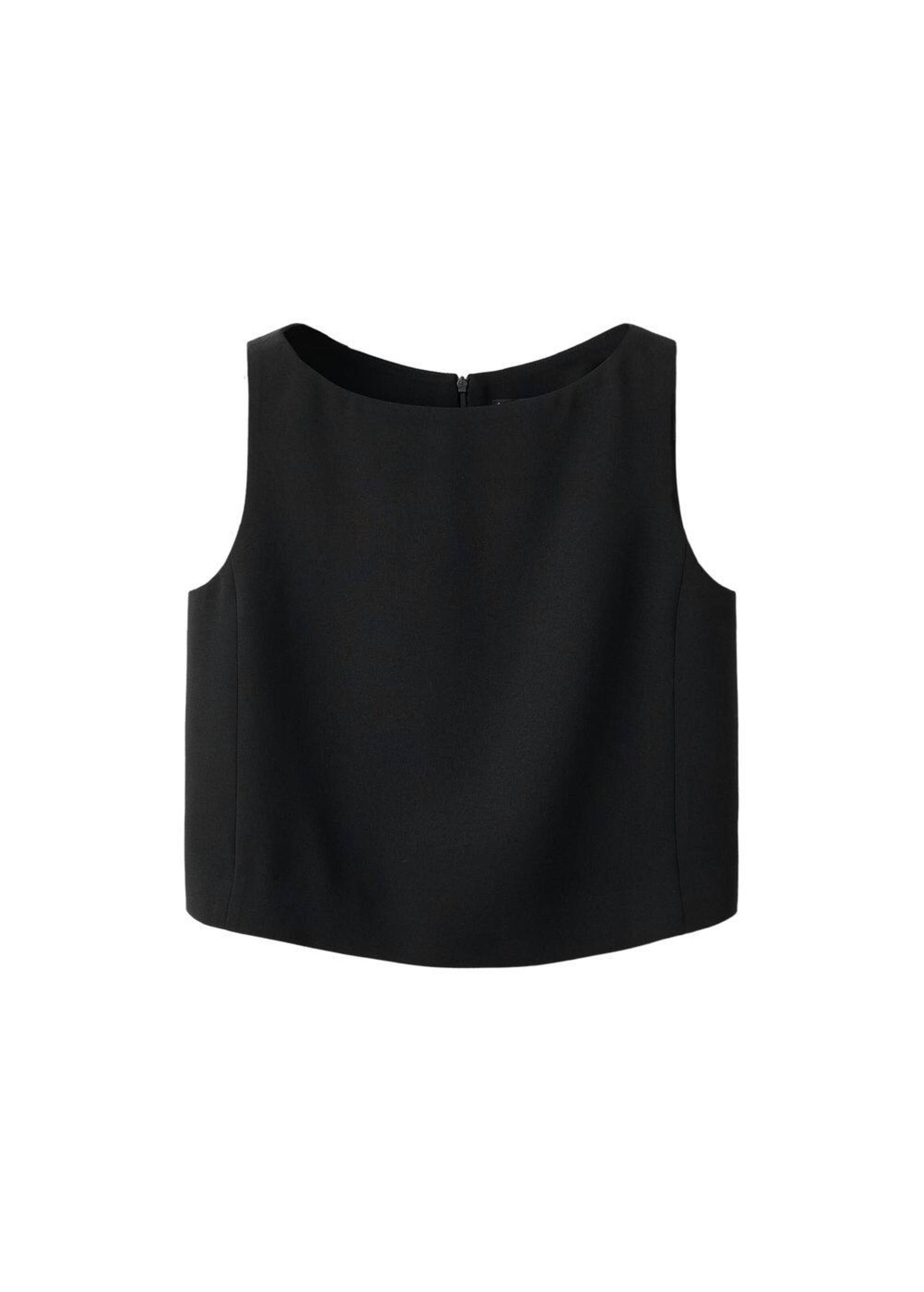 MANGO Vest in Black: front