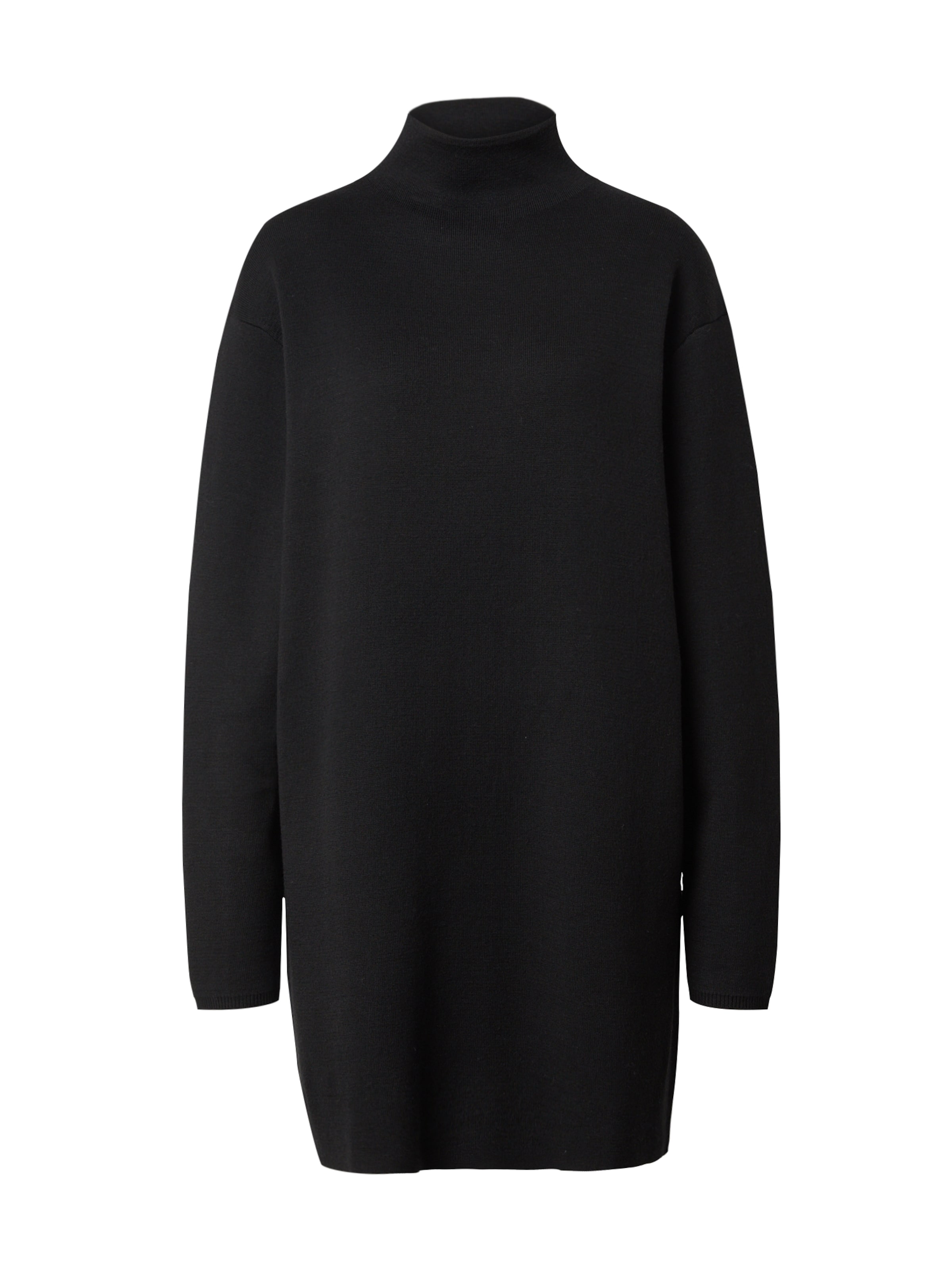 melns EDITED "Oversize" stila kleita 'Ola': no priekšpuses