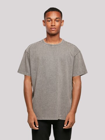 T-Shirt 'Escape Discover the World Mountain' F4NT4STIC en gris