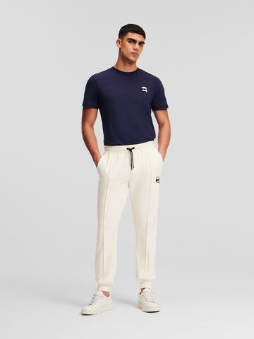 Karl Lagerfeld Tapered Broek in Wit