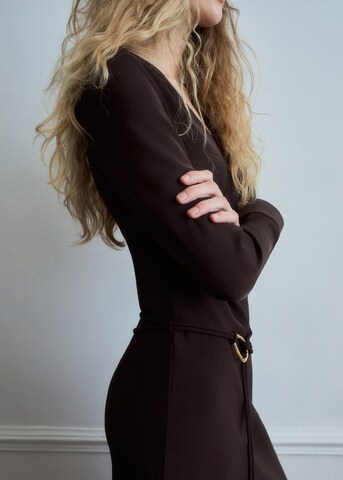MANGO Dress 'marine' in Brown
