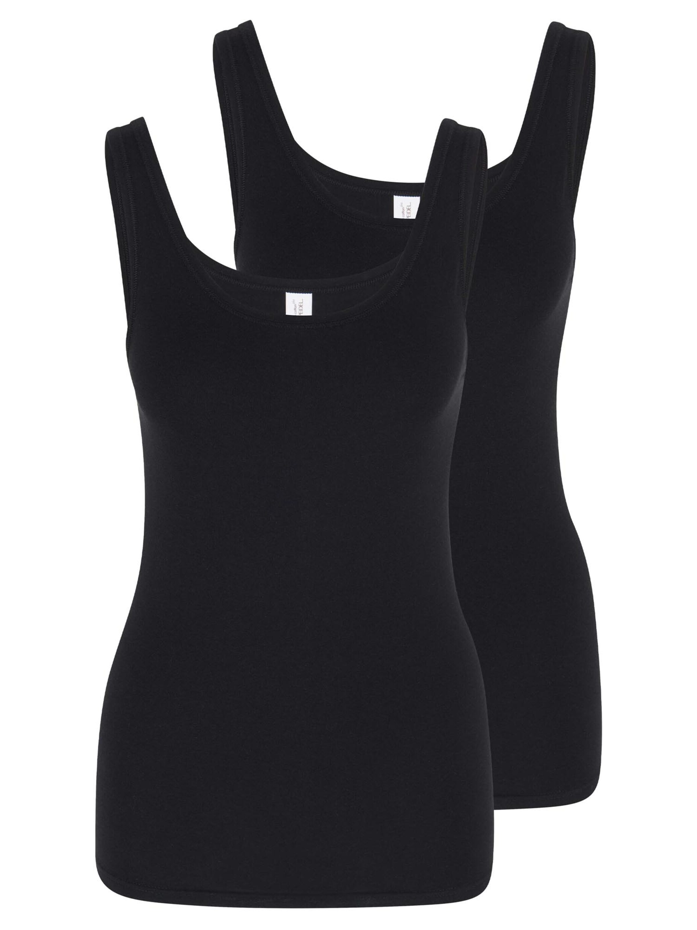 SPEIDEL Unterhemd 'bio.cotton Plus'‌ in Schwarz: Vorderseite