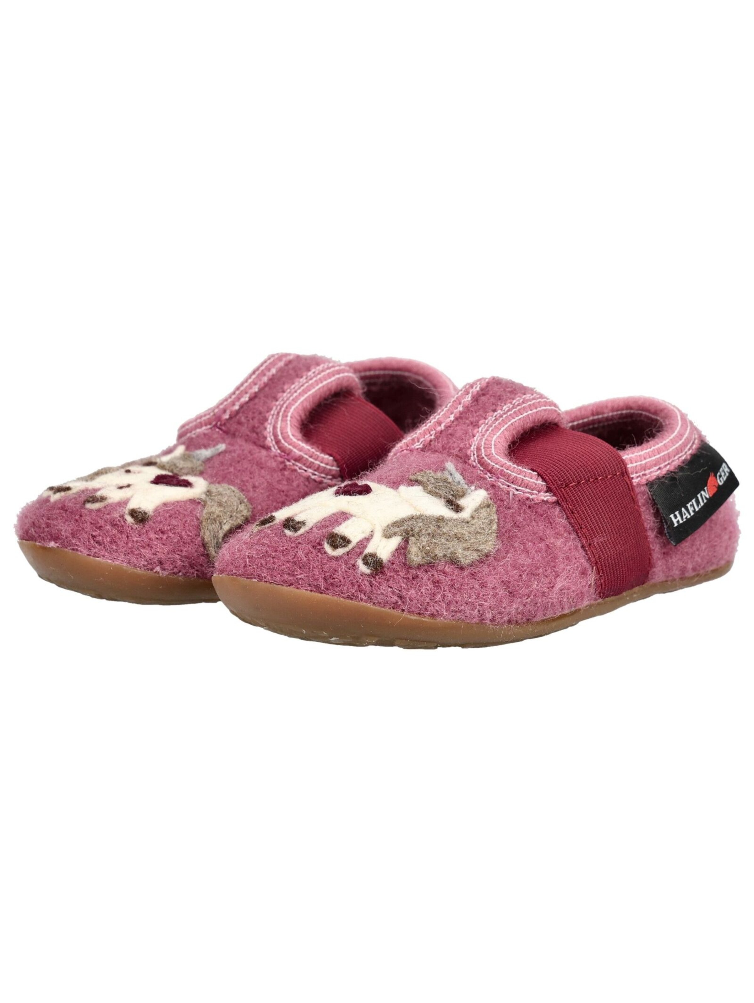 HAFLINGER Hausschuh in Pink