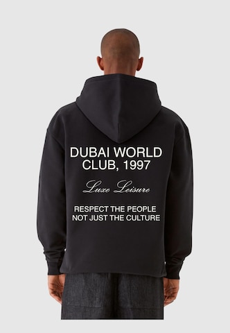 9N1M SENSE Sweatshirt 'Dubai World' in Zwart: voorkant
