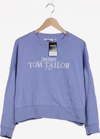 TOM TAILOR DENIM Sweatshirt & Zip-Up Hoodie in M in Purple: front