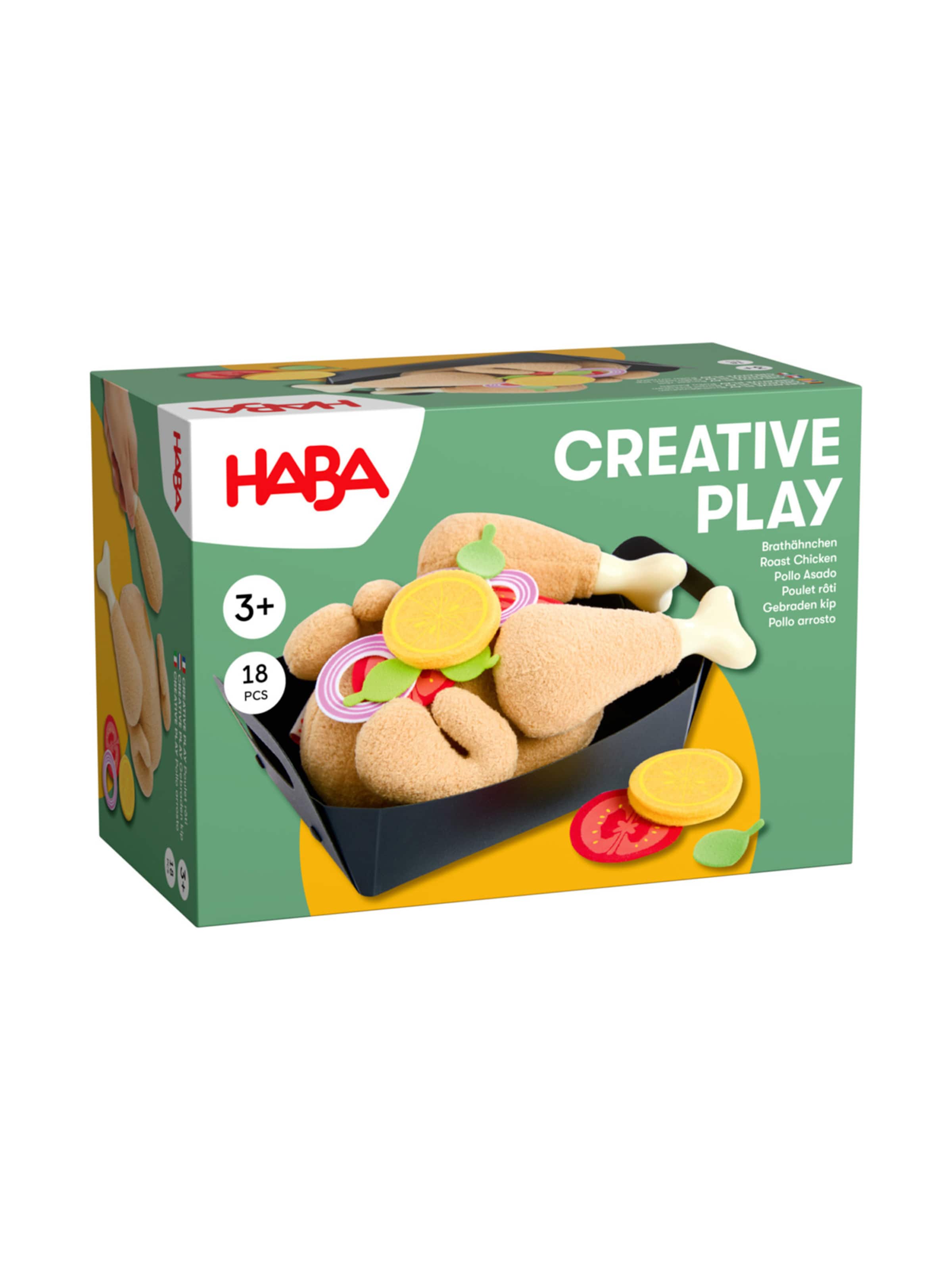 HABA Stuffed animals ' Creative Play - Brathähnchen ' in Mixed colours: front