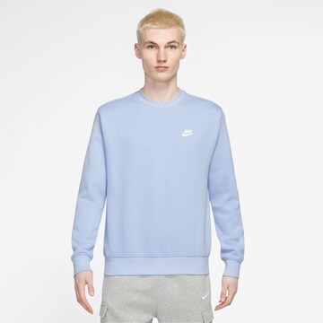 mėlyna Nike Sportswear Standartinis modelis Megztinis be užsegimo 'Club Fleece': priekis