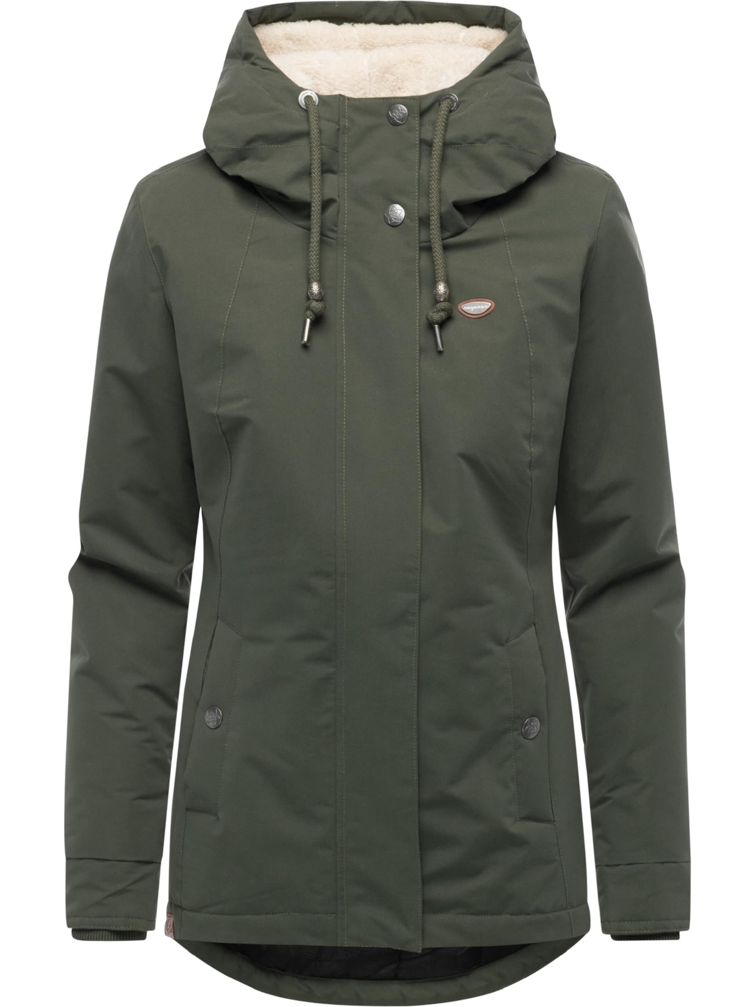 Ragwear Weatherproof jacket 'Alvena' in Green: front