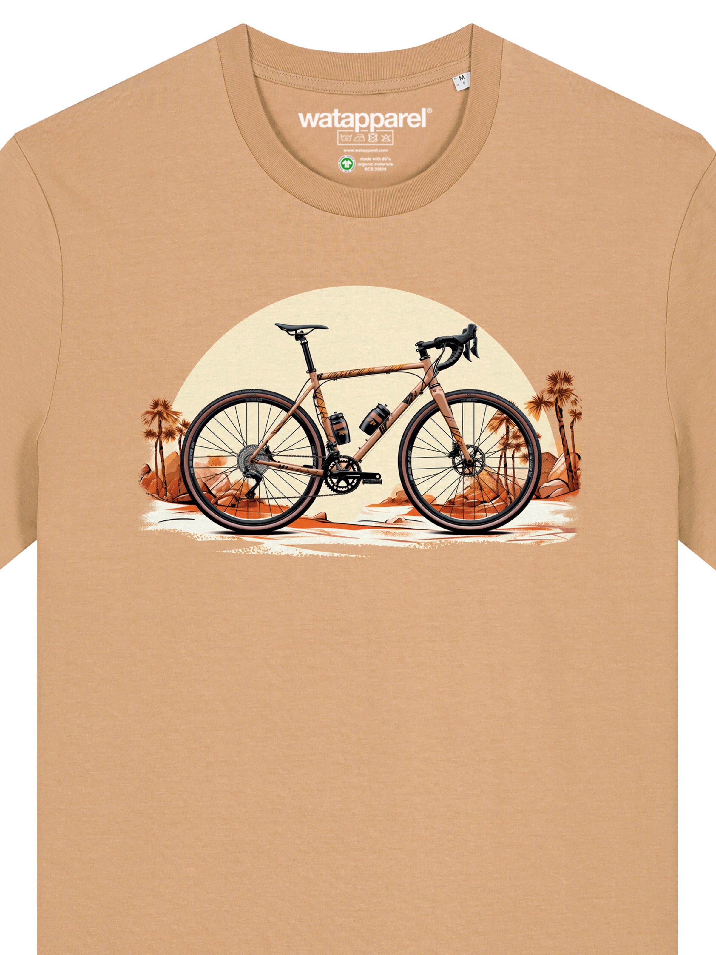 Watapparel Shirt 'Gravelbike' in Beige