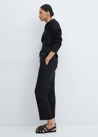 MANGO Loose fit Pants in Black