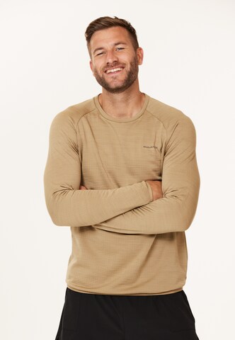 ENDURANCE Performance Shirt 'Avan' in Brown: front